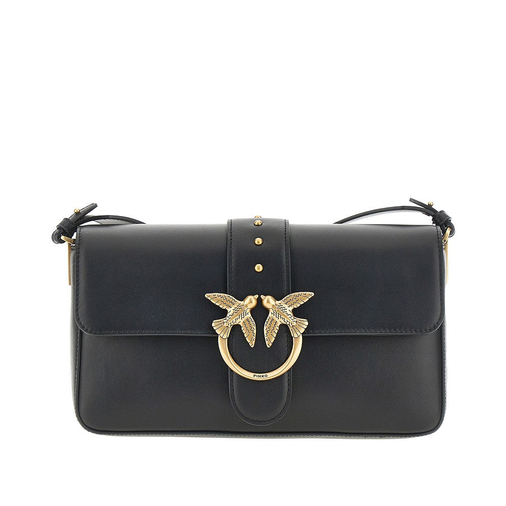 PINKO OS leather medium love bag slouchy bag