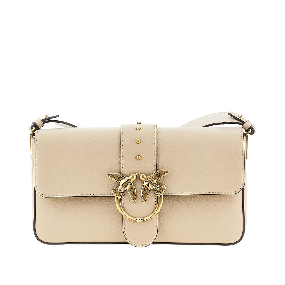 PINKO OS leather medium love bag slouchy bag