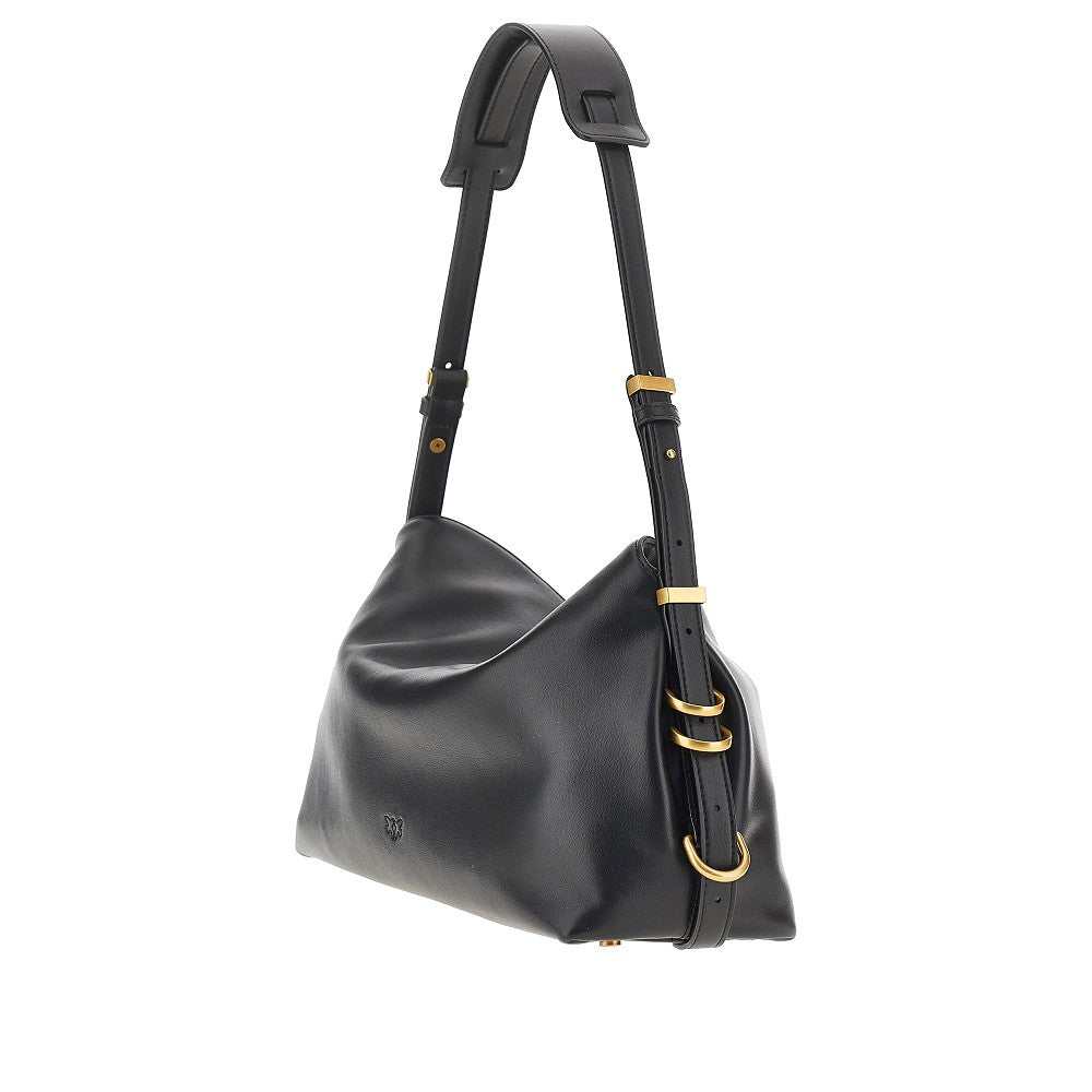 PINKO OS medium saddle bag baguette leather bag