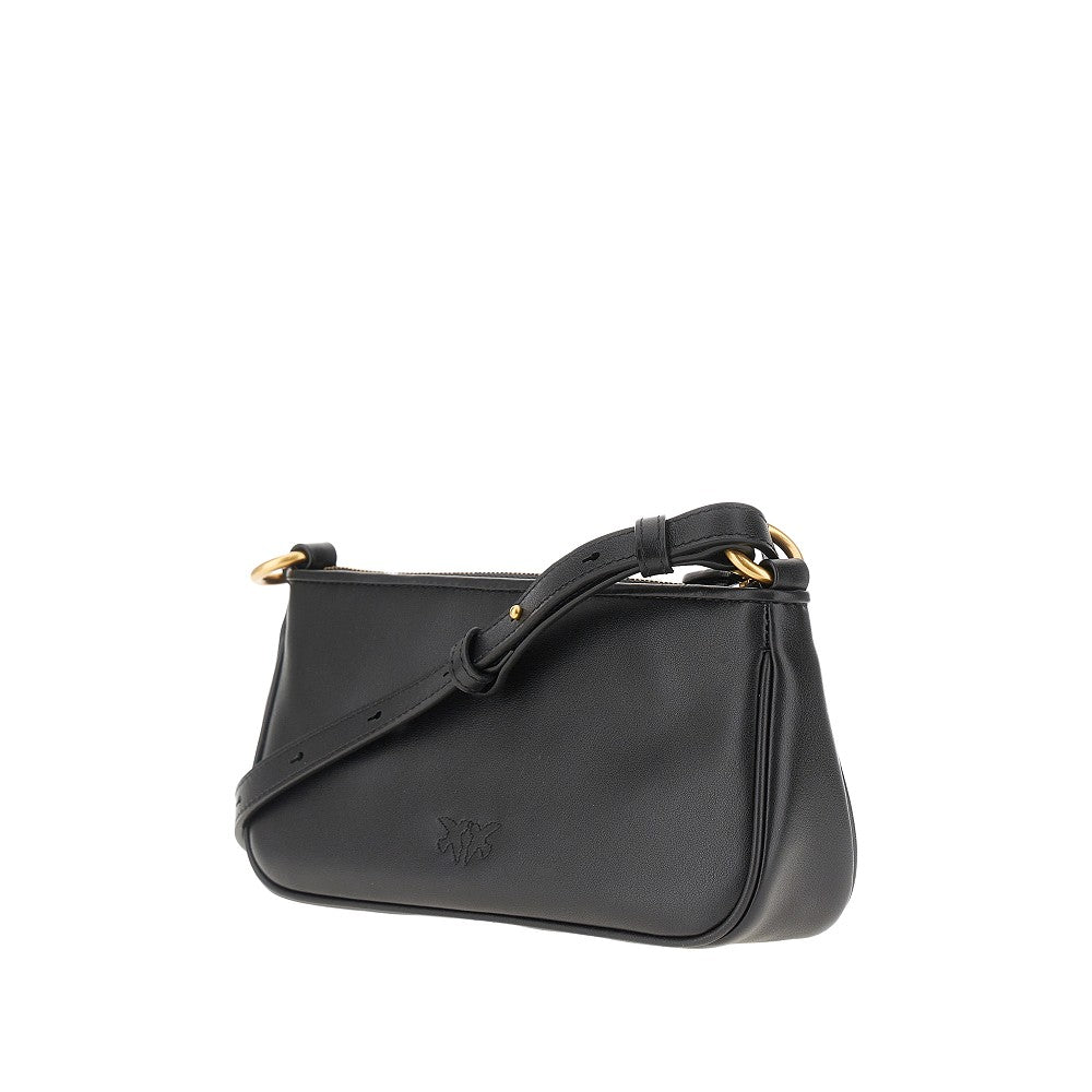 leather mini baguette bag