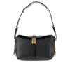 small saddle baguette leather bag