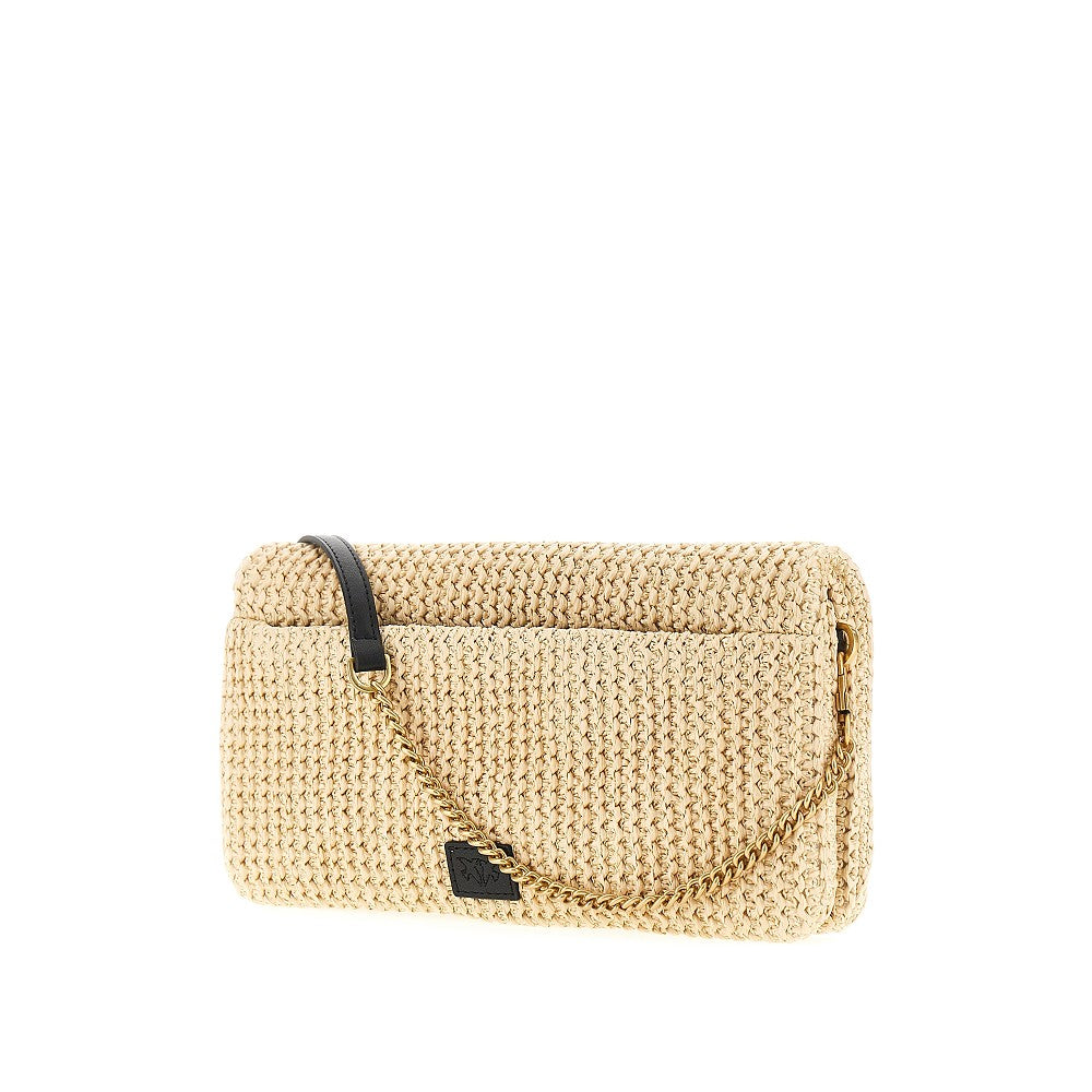 PINKO OS click soft horizontal crossbody pouch