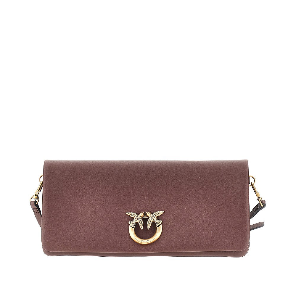 PINKO OS love bag click soft leather bag