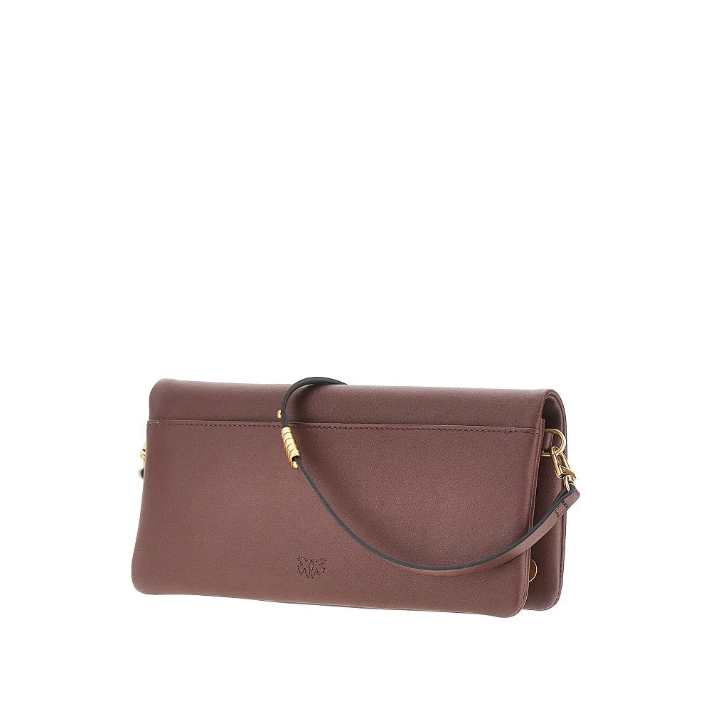PINKO OS love bag click soft leather bag