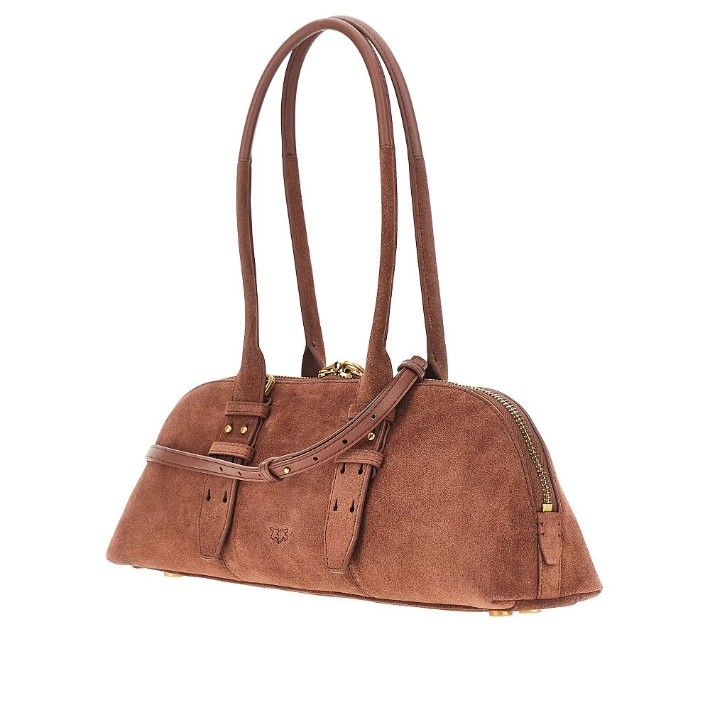 PINKO OS suede large escape bag horizontal bag