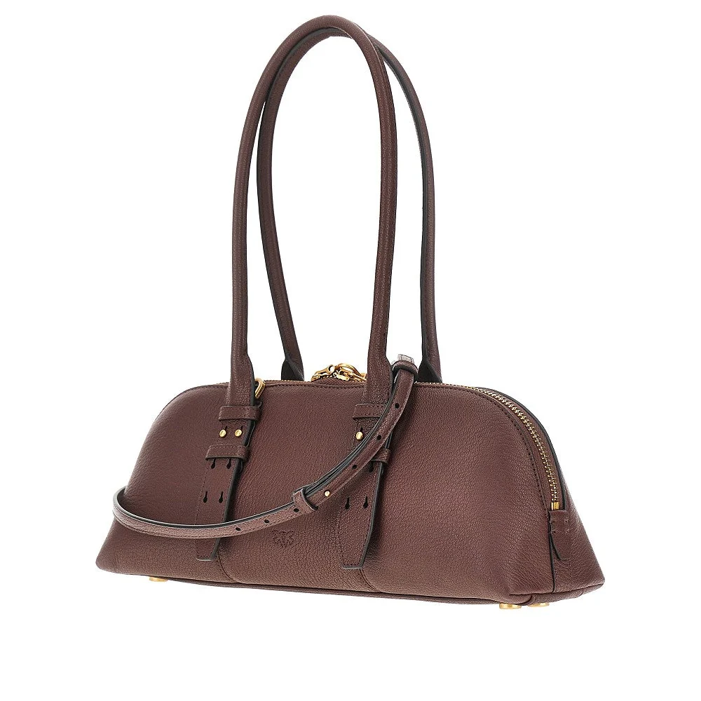 PINKO OS leather large escape bag horizontal bag