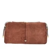 suede leather large keeper shoulder bag