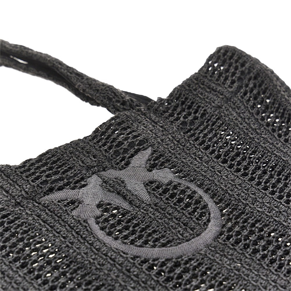 medium faux raffia easy tote bag