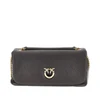 large click soft horizontal leather bag