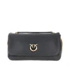 large click soft horizontal leather bag