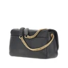 large click soft horizontal leather bag
