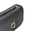 large click soft horizontal leather bag