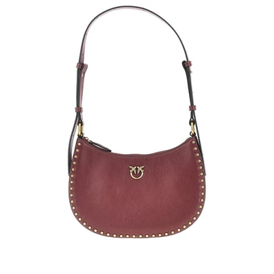 leather mini half moon shoulder bag