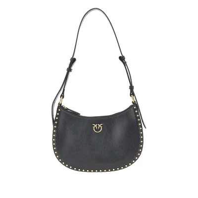 leather mini half moon shoulder bag
