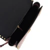 leather bag with love birds buckle