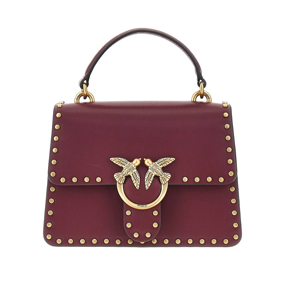 PINKO OS studded mini love bag one top-handle bag