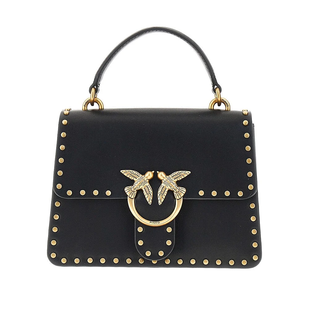 PINKO OS studded mini love bag one top-handle bag