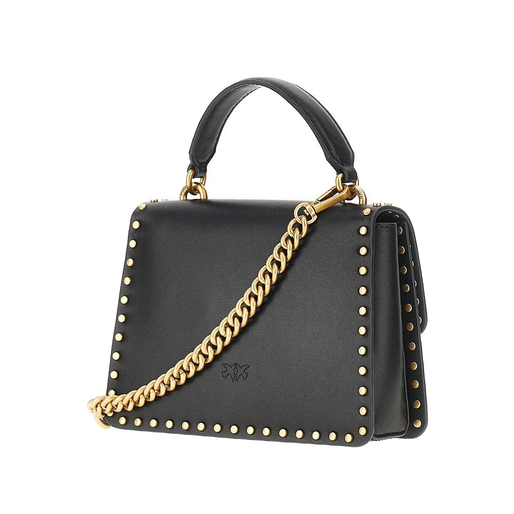 PINKO OS studded mini love bag one top-handle bag