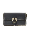 love one slouchy leather bag with studs
