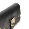love one slouchy leather bag with studs