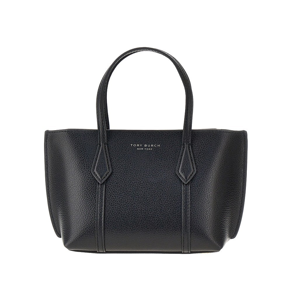 grained leather perry mini shopping bag