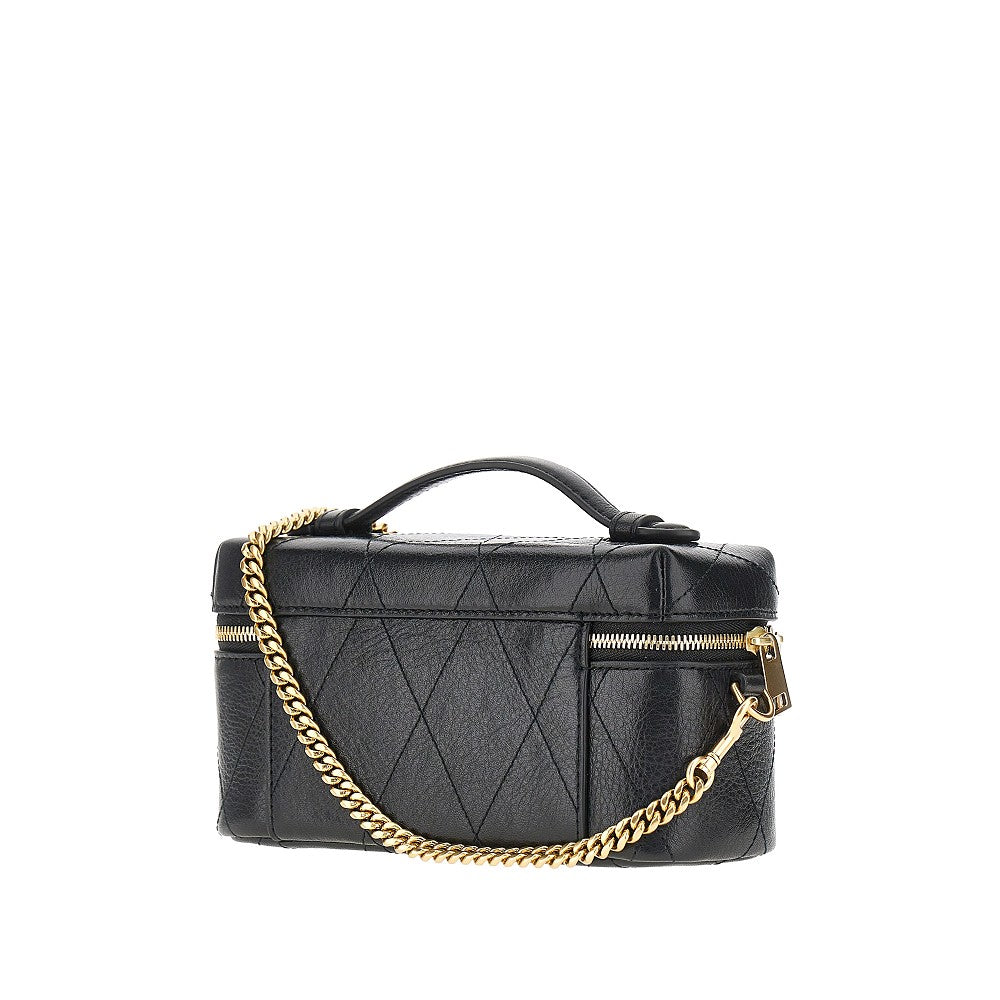 TORY BURCH OS quilted leather charlie beauty case bag