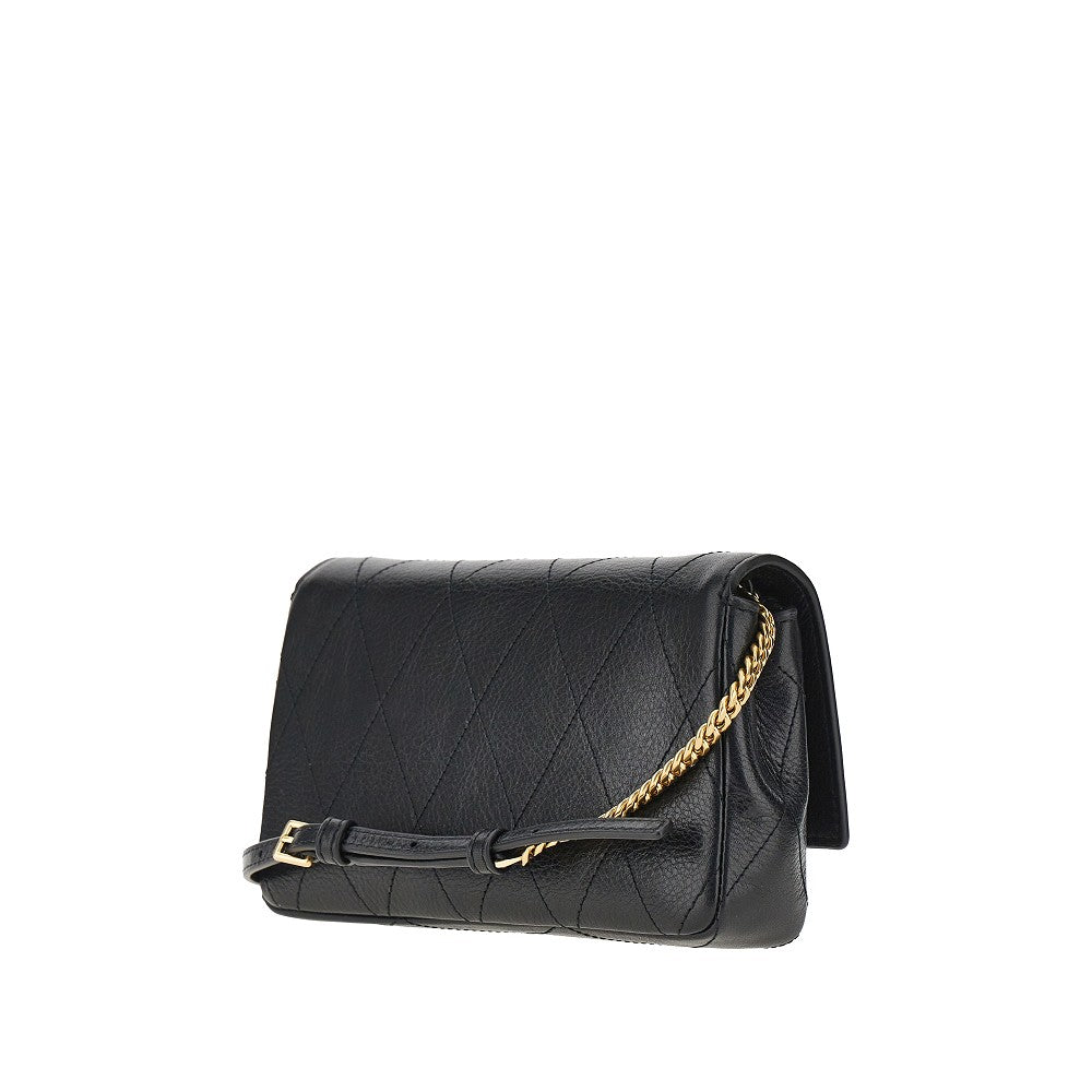 TORY BURCH OS quilted leather charlie bag with chain