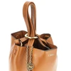 grained leather small spin bag