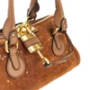 suede leather paddington bag