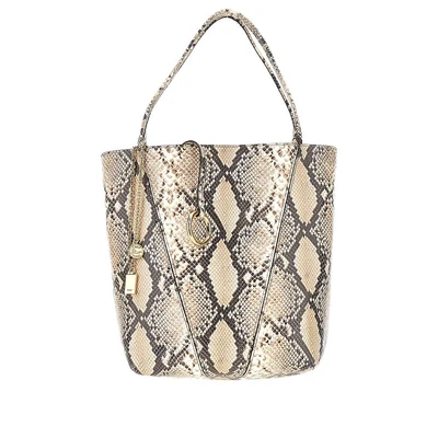 leather medium chloé spin tote bag