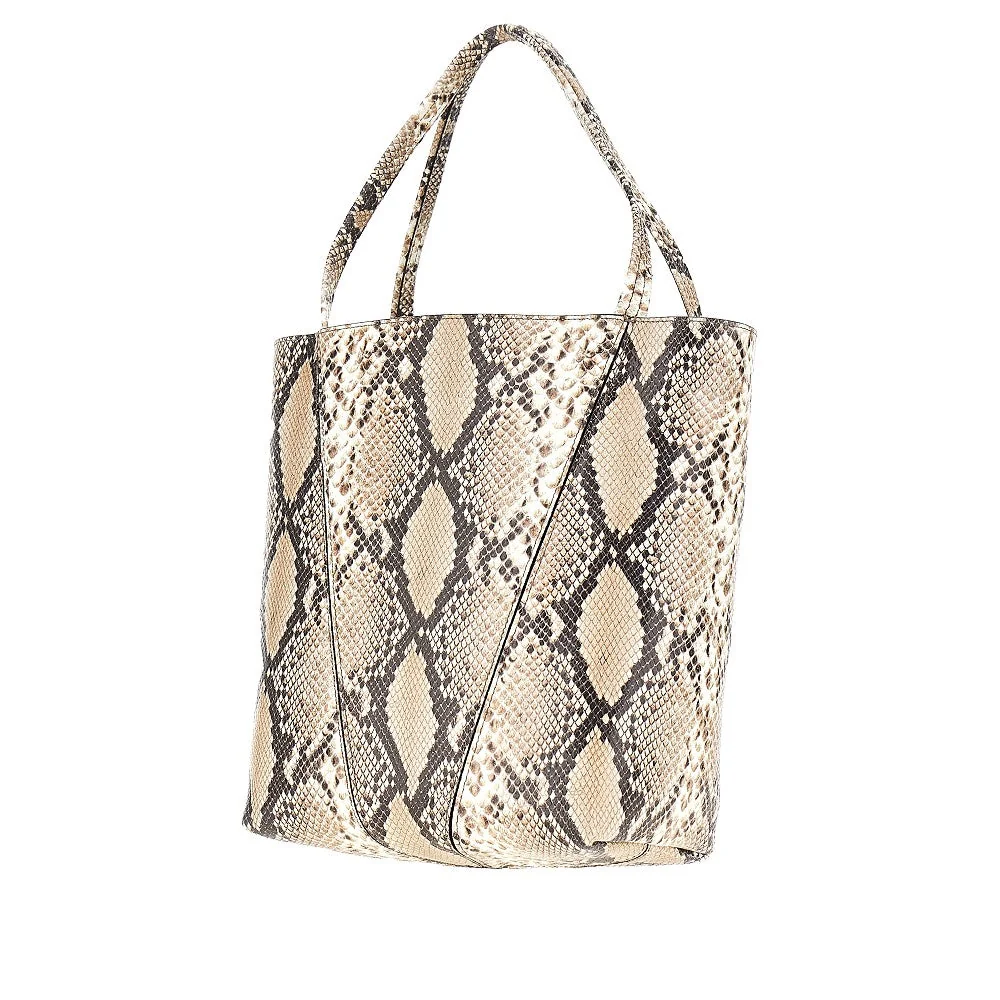 leather medium chloé spin tote bag