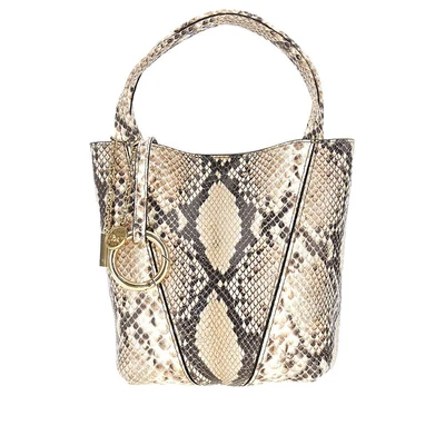 leather small chloé spin tote bag