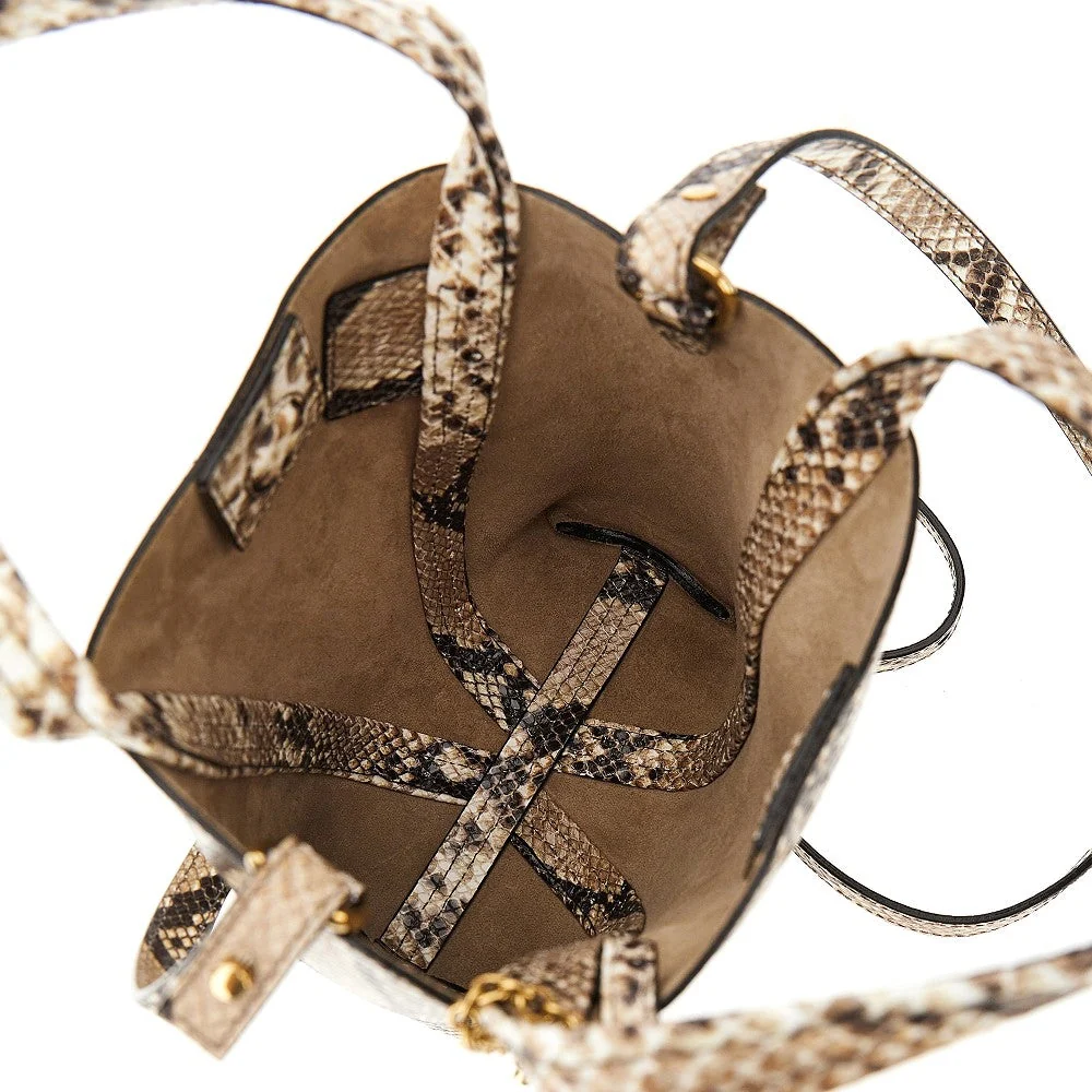 leather small chloé spin tote bag
