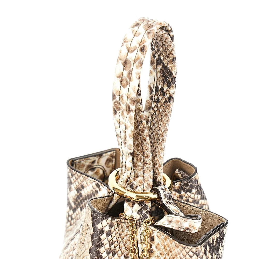 leather small chloé spin tote bag