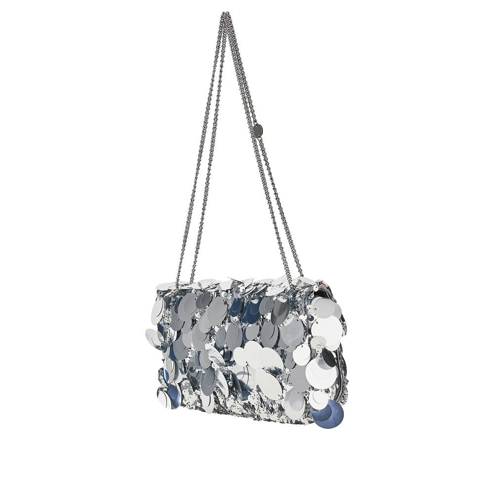 sequinned sparkle baguette bag