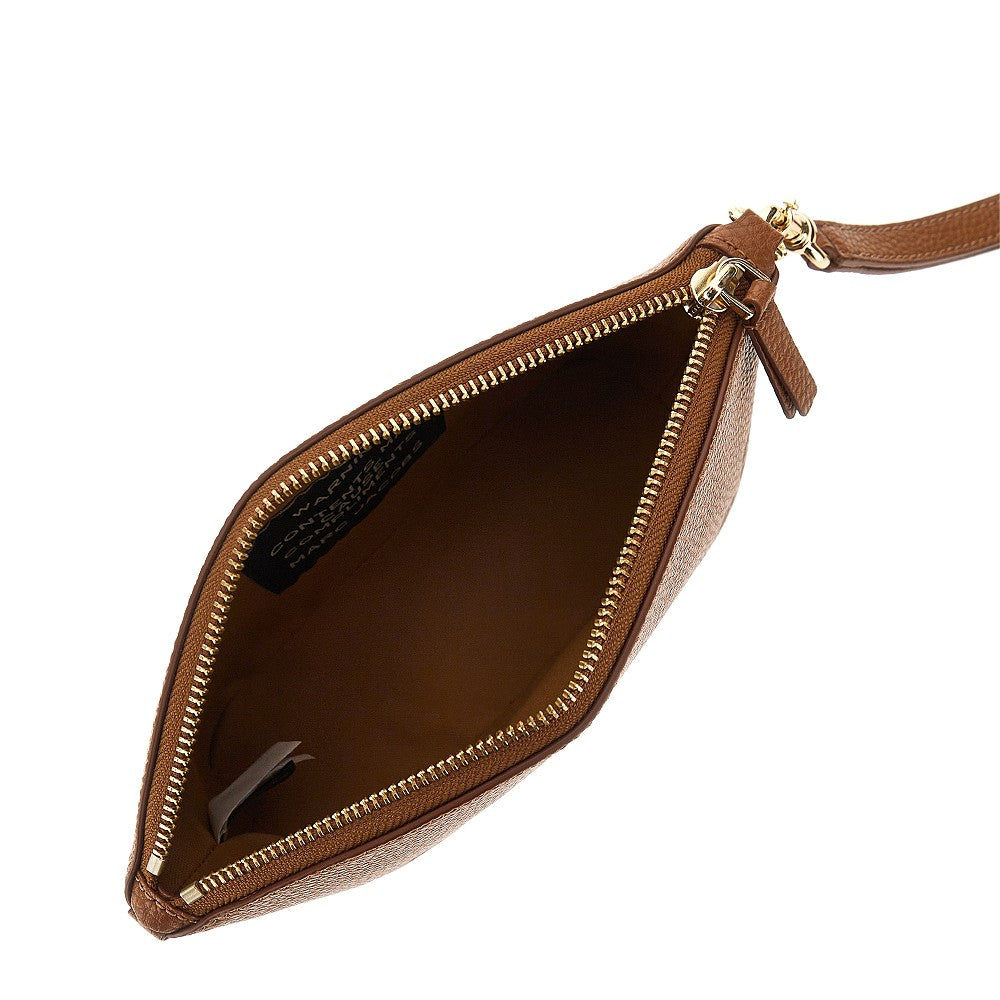 grain leather beauty bag
