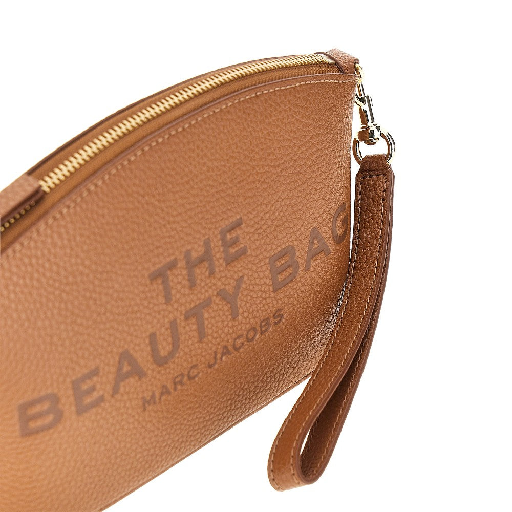 grain leather beauty bag