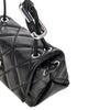 quilted leather mini dual bag