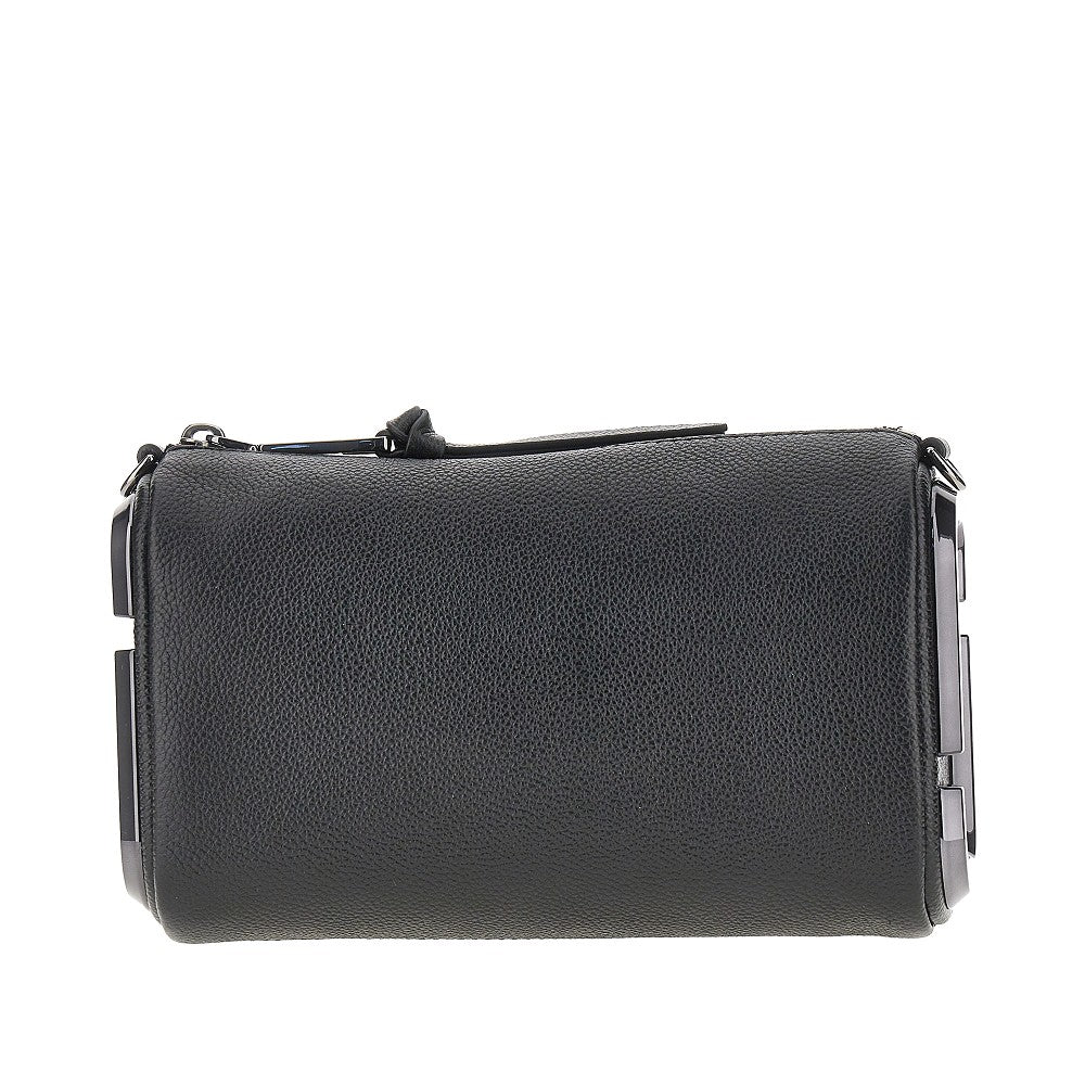 the snapshot grained leather shoulder bag