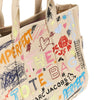 the punk scribble medium canvas tote bag