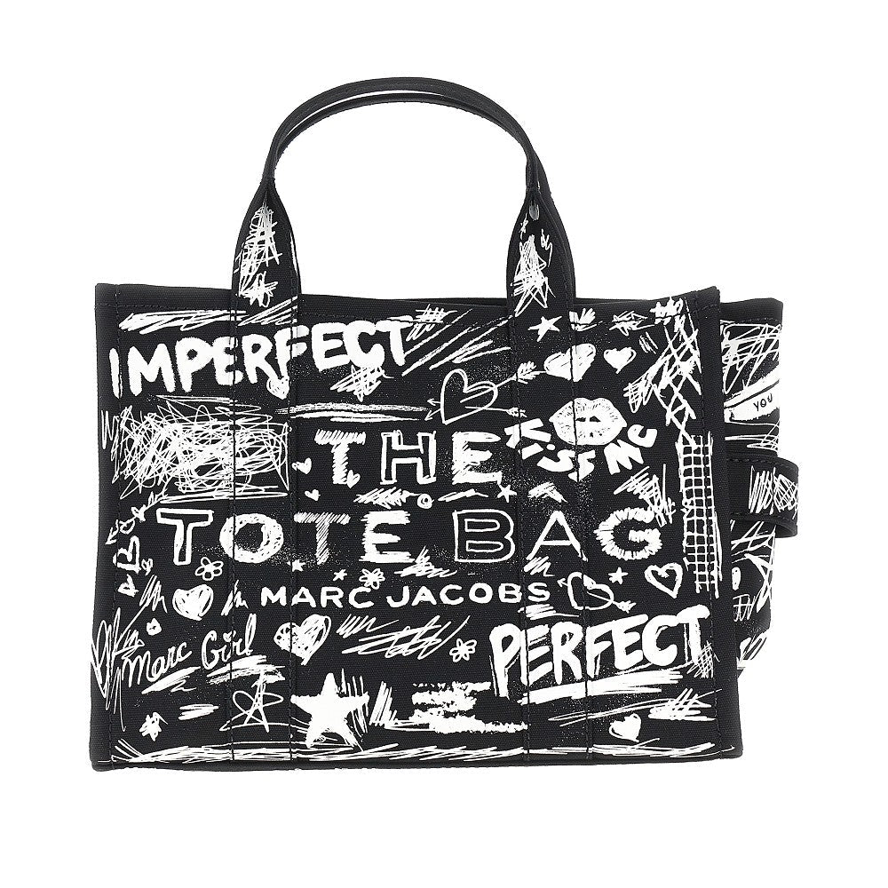 MARC JACOBS OS the punk scribble medium canvas tote bag