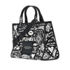the punk scribble medium canvas tote bag
