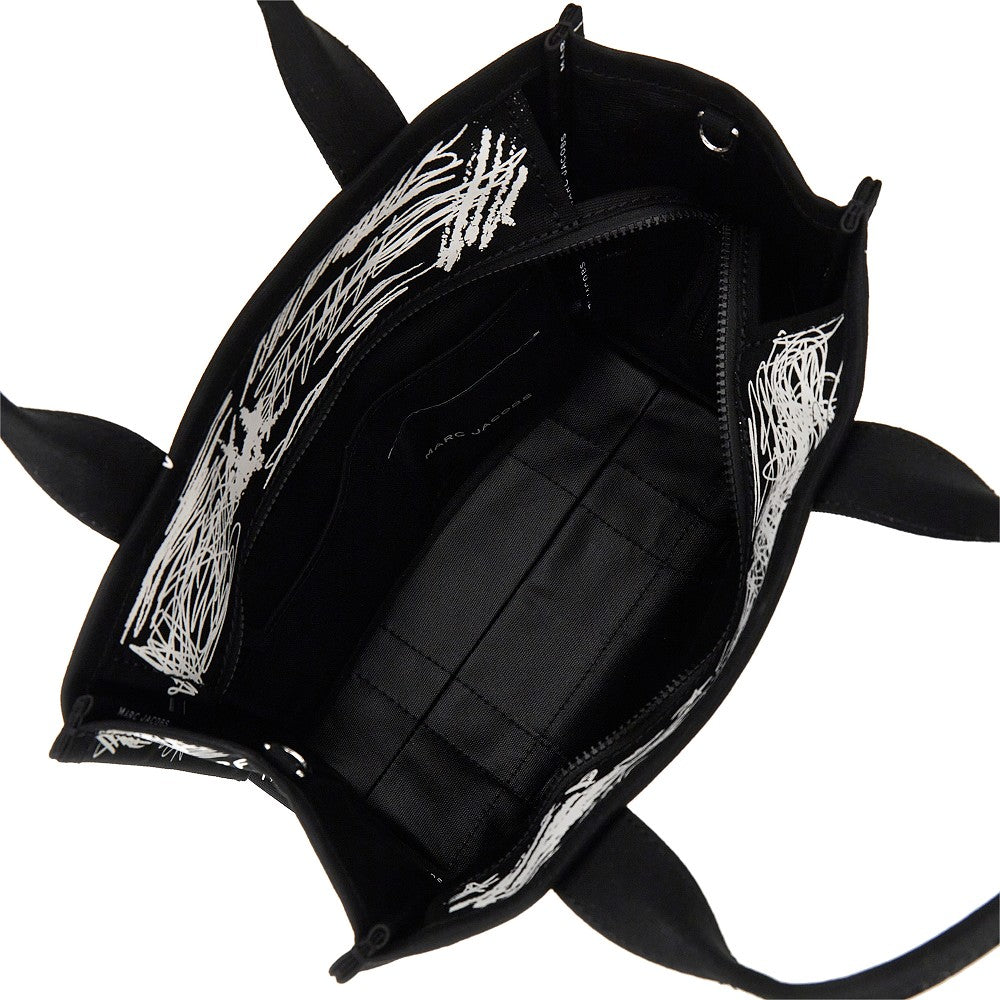 the punk scribble medium canvas tote bag