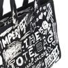 the punk scribble medium canvas tote bag