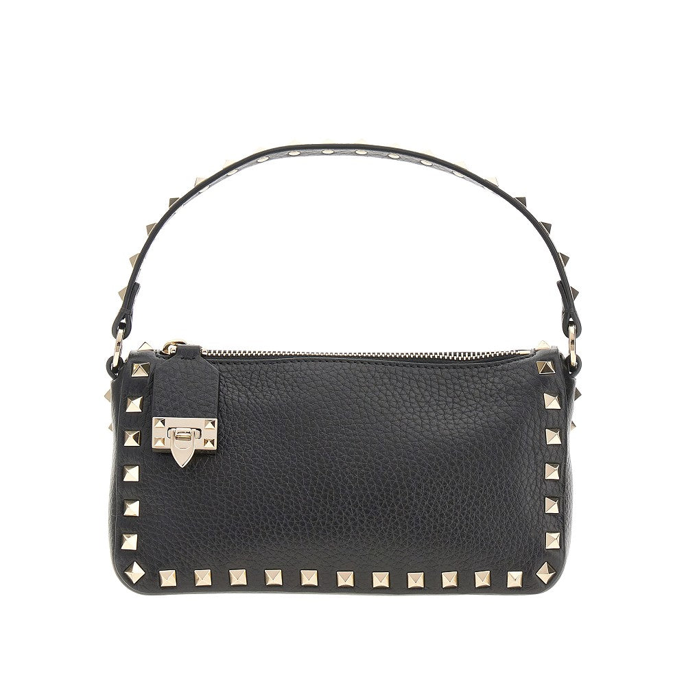 grained leather rockstud small bag