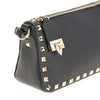 grained leather rockstud small bag