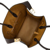 hug grained leather bag