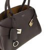 hug grained leather bag