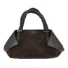leather hand bag with logo