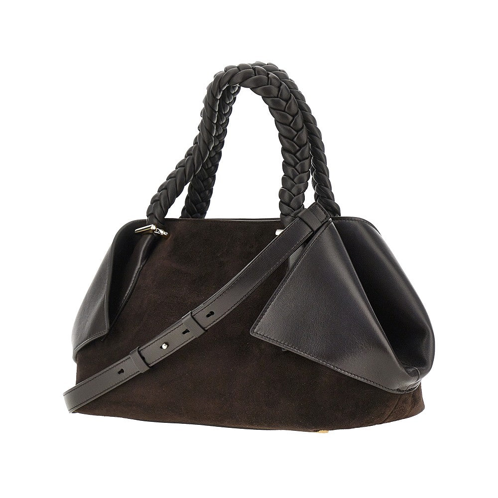 FERRAGAMO OS leather hand bag with logo